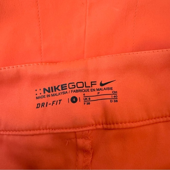 Nike golf skort hot coral size 4 - Picture 5 of 6